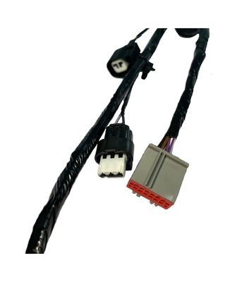 Waterproof Automotive Wire Harness Assembly For Lighting Cable PVC Copper Material
