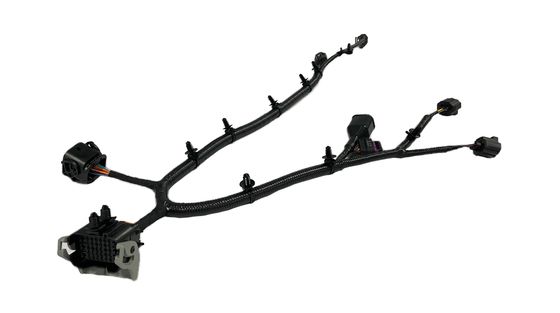 Black Connector Automotive Transmission Cable Harness Assembly Customizable